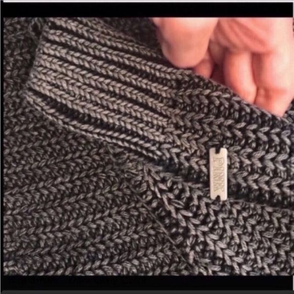 Pink Victoria’s Secret Fishermen V-Neck Sweater - Picture 2 of 2